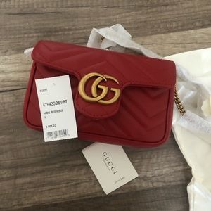 BRAND NEW GUCCI MARMONT SUPER MINI BAG 100% authen
